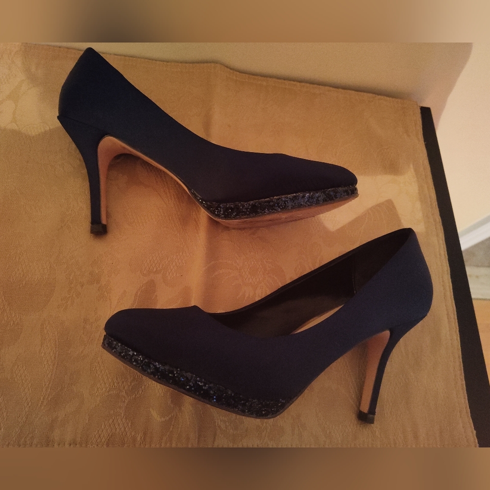 Essence Menbur Satin Blue shoes - Picture 6 of 10